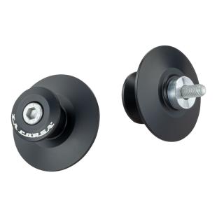 STAND KNOBS S/ARM 6mm x 1 PITCH CURVED BLACK