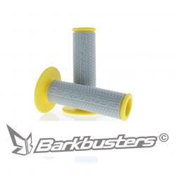 GRIPS BARKBUSTERS OPEN-END GRY/YEL 120mm