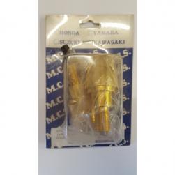 HANDLEBAR ENDS ALLOY YAM SCREW-IN GOLD