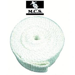 EXHAUST PIPE WRAP 3Mx50mm2.5mm  WH