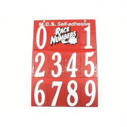 NUMBER BOARD 6" CURLY WHITE SET