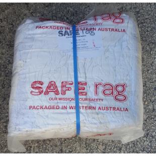 RAGS WHITE COTTON/POLY BLEND 10kg BAG
