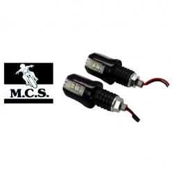 INDICATOR BAR END ALL ZONE BLK LED - PAIR